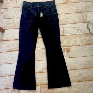 Express black slim flare jeans. Size 8P. NWT